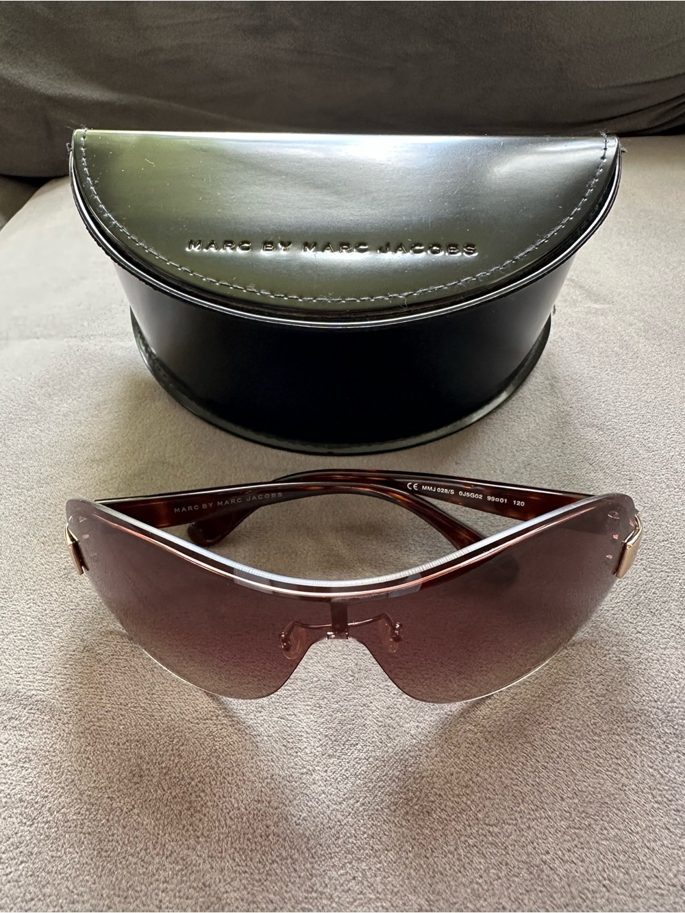 Marc by Marc Jacobs Men’s Shield Sunglasses in Brown